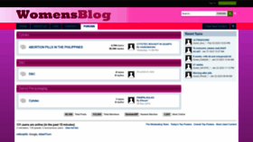 What Womensblog.org website looked like in 2023 (1 year ago)
