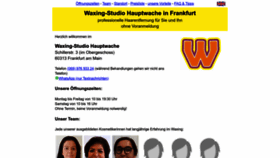 What Waxing-hauptwache.de website looked like in 2023 (1 year ago)
