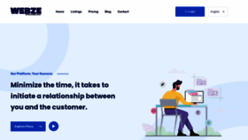 What Webze.in website looked like in 2023 (2 years ago)