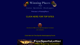 What Winningplaces.com website looked like in 2023 (1 year ago)