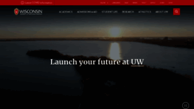 What Wisc.edu website looked like in 2023 (1 year ago)