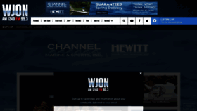 What Wjon.com website looked like in 2023 (1 year ago)