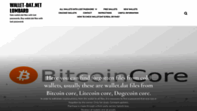 What Wallet-dat.net website looked like in 2023 (2 years ago)