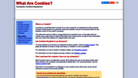 What Whatarecookies.com website looked like in 2023 (1 year ago)