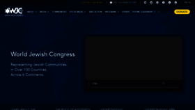 What Worldjewishcongress.org website looked like in 2023 (1 year ago)