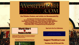 What Worldwar1.com website looked like in 2023 (1 year ago)