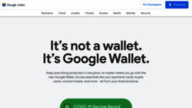What Wallet.google website looked like in 2023 (1 year ago)