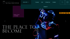 What Winchester.ac.uk website looked like in 2023 (1 year ago)