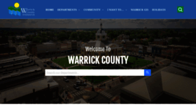 What Warrickcounty.gov website looked like in 2023 (1 year ago)