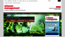 What Wissensmanagement.net website looked like in 2023 (1 year ago)