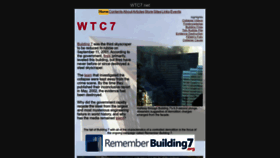 What Wtc7.net website looked like in 2023 (1 year ago)
