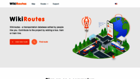 What Wikiroutes.info website looked like in 2023 (1 year ago)