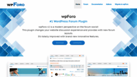 What Wpforo.com website looked like in 2023 (1 year ago)