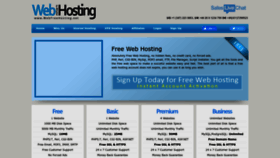 What Webfreehosting.net website looked like in 2023 (1 year ago)