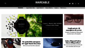 What Wareable.com website looked like in 2023 (1 year ago)
