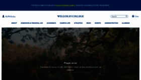 What Wellesley.edu website looked like in 2023 (1 year ago)
