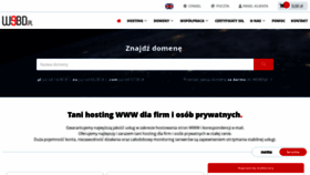 What Webd.pl website looked like in 2023 (1 year ago)