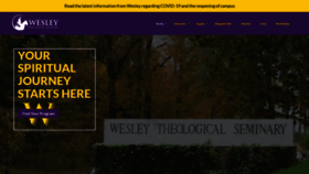 What Wesleyseminary.edu website looked like in 2023 (1 year ago)