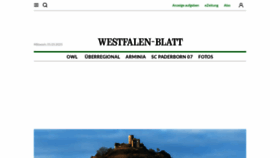 What Westfalen-blatt.de website looked like in 2023 (1 year ago)