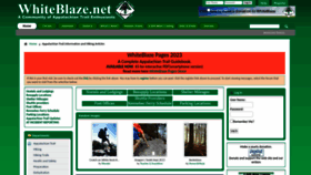 What Whiteblaze.net website looked like in 2023 (1 year ago)
