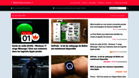 What Watchgeneration.fr website looked like in 2023 (2 years ago)