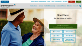 What Windhamhospital.org website looked like in 2023 (1 year ago)