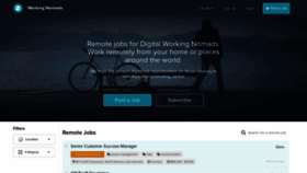 What Workingnomads.com website looked like in 2023 (2 years ago)
