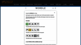 What Wordlewebsite.com website looked like in 2023 (1 year ago)