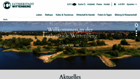 What Wittenberg.de website looked like in 2023 (1 year ago)