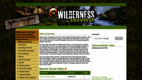 What Wilderness-survival.net website looked like in 2023 (2 years ago)