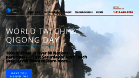 What Worldtaichiday.org website looked like in 2023 (1 year ago)