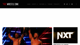 What Wrestlezone.com website looked like in 2023 (1 year ago)