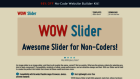 What Wowslider.com website looked like in 2023 (1 year ago)