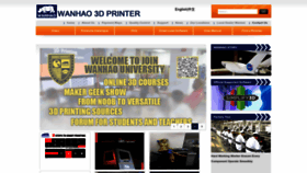 What Wanhao3dprinter.com website looked like in 2023 (1 year ago)