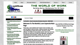What Work911.com website looked like in 2023 (1 year ago)