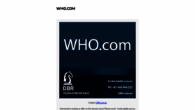 What Who.com website looked like in 2023 (1 year ago)