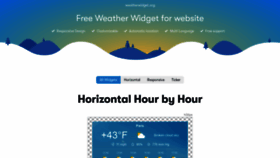 What Weatherwidget.org website looked like in 2023 (1 year ago)