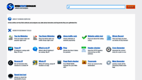 What Webstatsdomain.org website looked like in 2023 (2 years ago)
