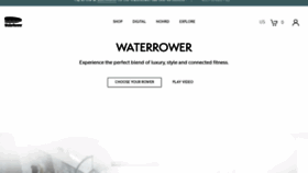 What Waterrower.com website looked like in 2023 (1 year ago)