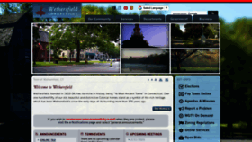 What Wethersfieldct.gov website looked like in 2023 (1 year ago)