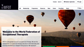 What Wfot.org website looked like in 2023 (3 years ago)