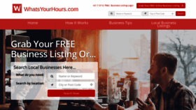 What Whatsyourhours.com website looked like in 2023 (1 year ago)