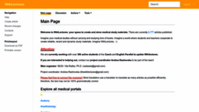 What Wikilectures.eu website looked like in 2023 (3 years ago)