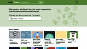 What Wikihow-fun.com website looked like in 2023 (1 year ago)