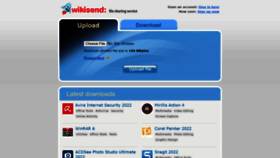 What Wikisend.com website looked like in 2023 (1 year ago)