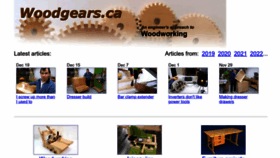 What Woodgears.ca website looked like in 2023 (1 year ago)