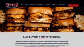 What Walk-ons.com website looked like in 2023 (1 year ago)