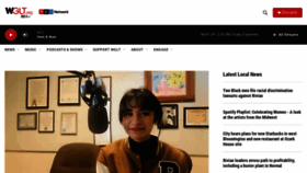What Wglt.org website looked like in 2023 (1 year ago)