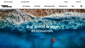 What Wyndhamdestinations.com website looked like in 2023 (1 year ago)