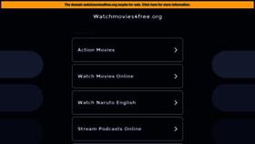 What Watchmovies4free.org website looked like in 2023 (1 year ago)